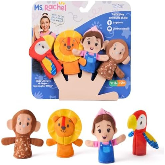 Ms. Rachel Zoo Song Finger Puppet Set
